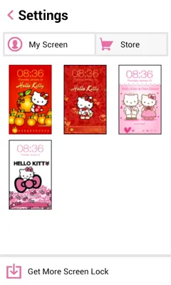 Hello Kitty Screen Lock android App screenshot 2