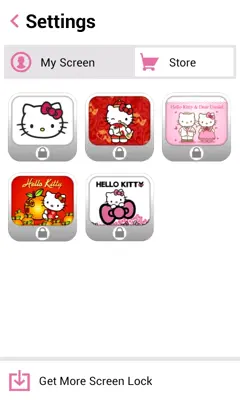 Hello Kitty Screen Lock android App screenshot 3