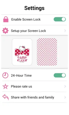 Hello Kitty Screen Lock android App screenshot 4